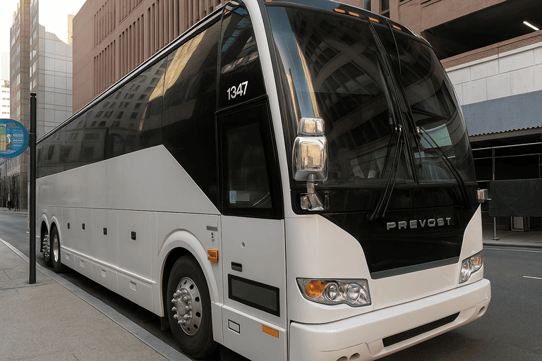 a Perris Coach Bus Service coach bus
