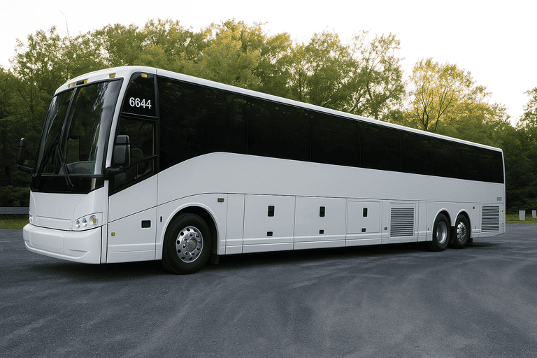 exterior of Perris Coach Bus Service coach bus