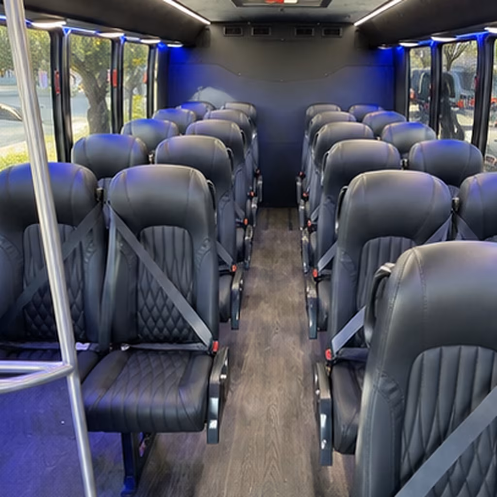 minibuses and charter buses for concerts at moreno valley and riverside venues