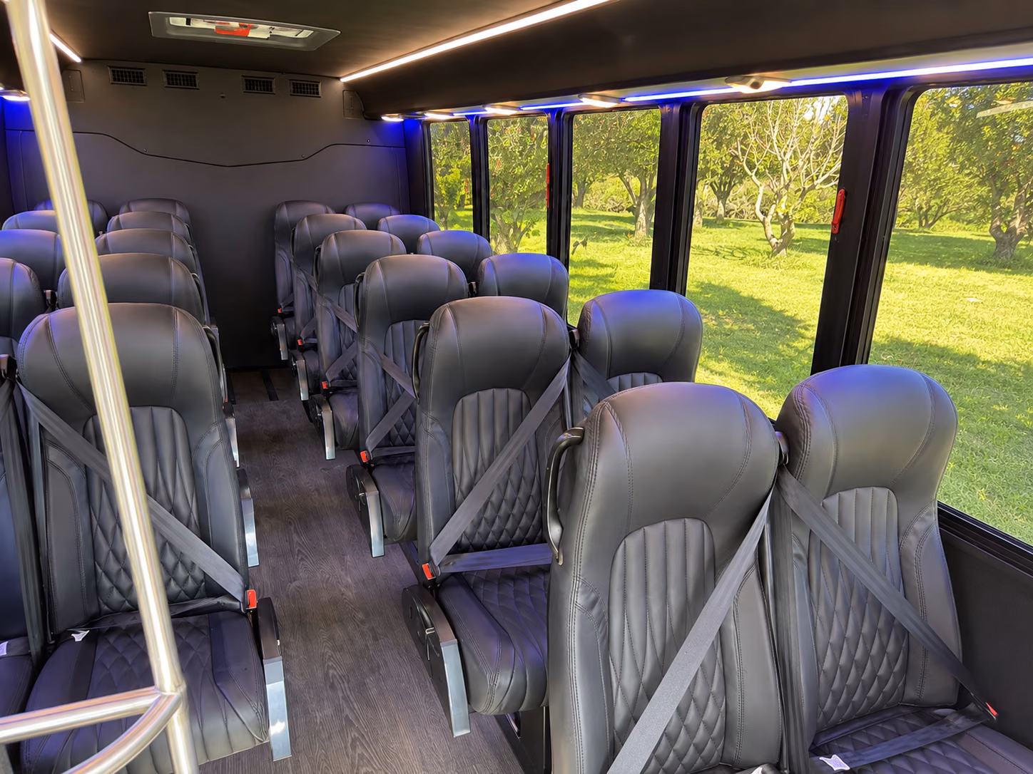 minibuses and charter buses for inland empire 66ers and quakes games