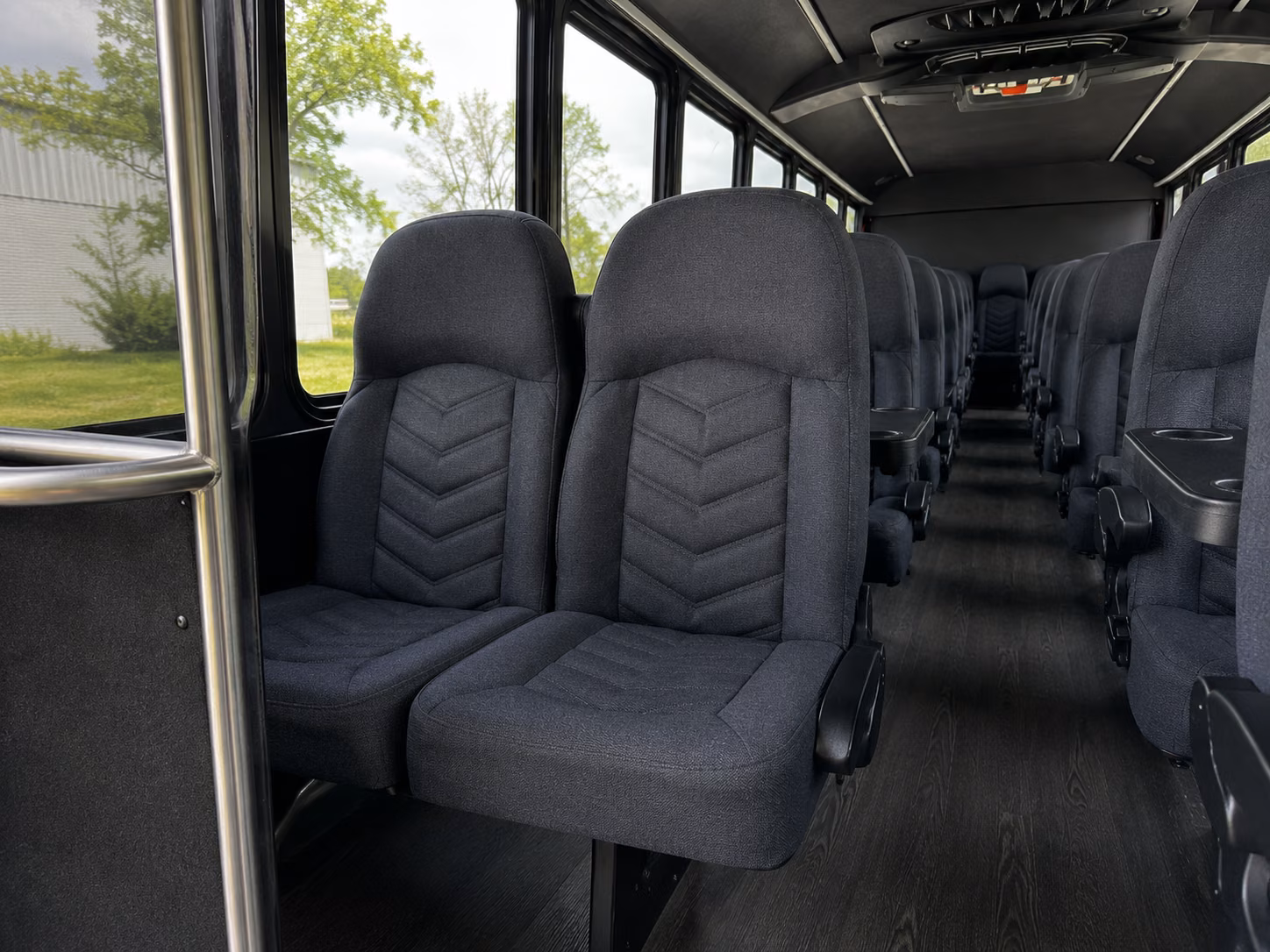 perris 15 passenger minibus inside