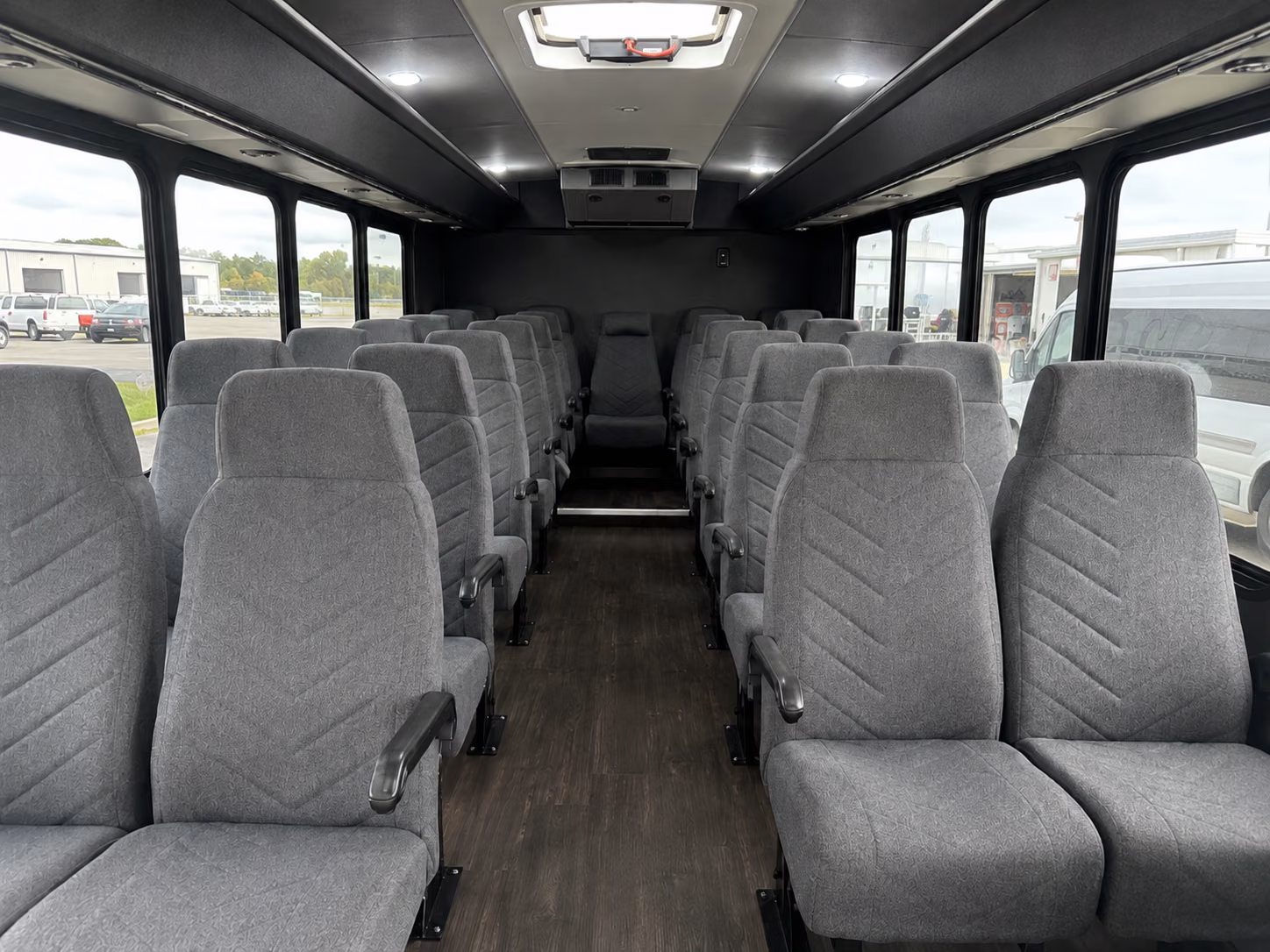 perris 20 passenger minibus inside