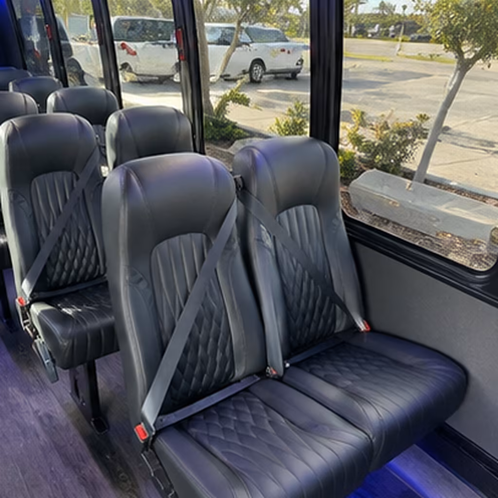 perris 25 passenger minibus interior