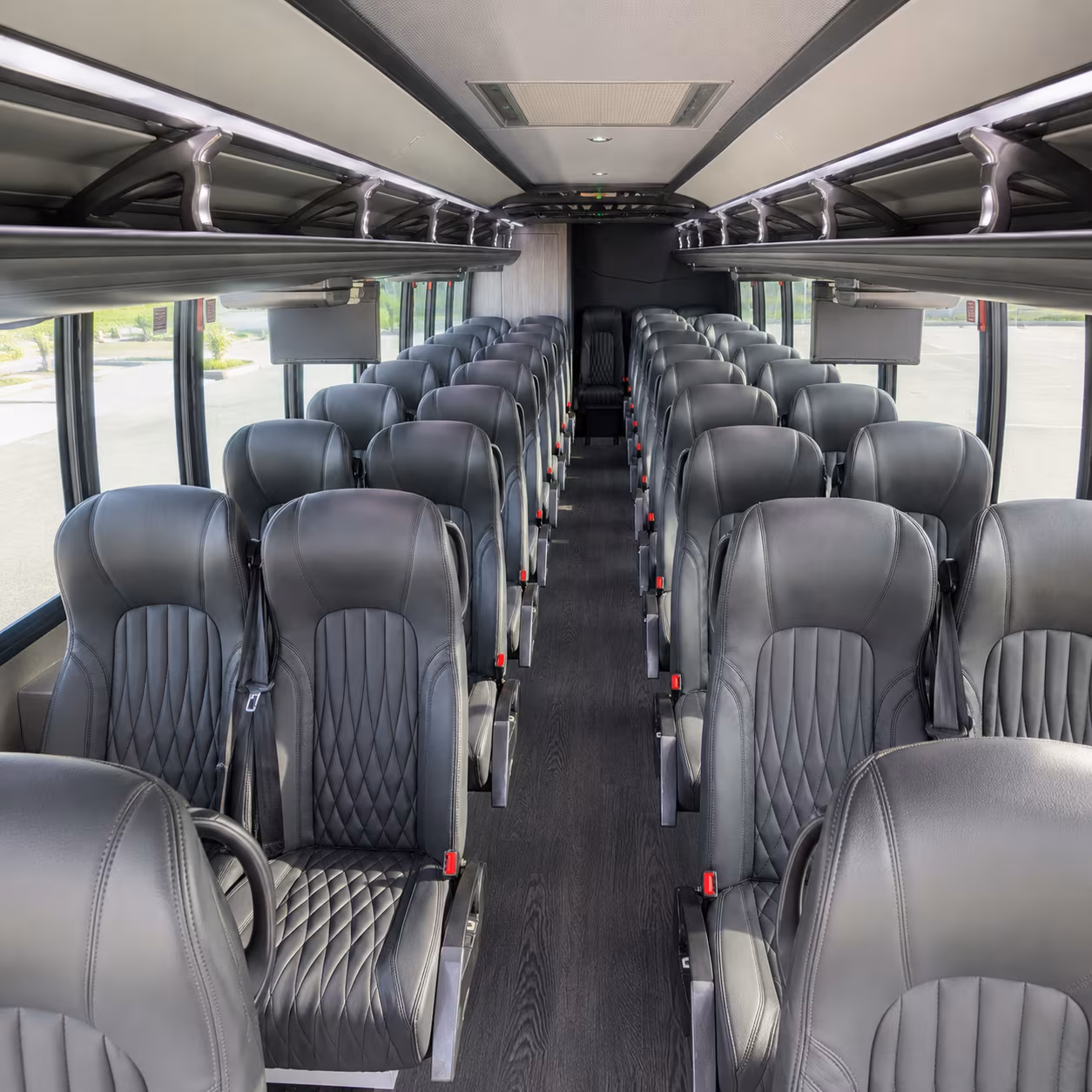 perris 30 passenger minibus inside