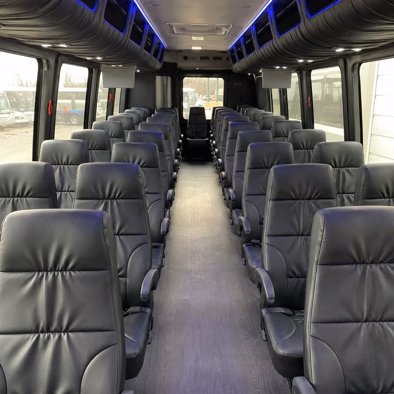 perris 30 passenger minibus interior