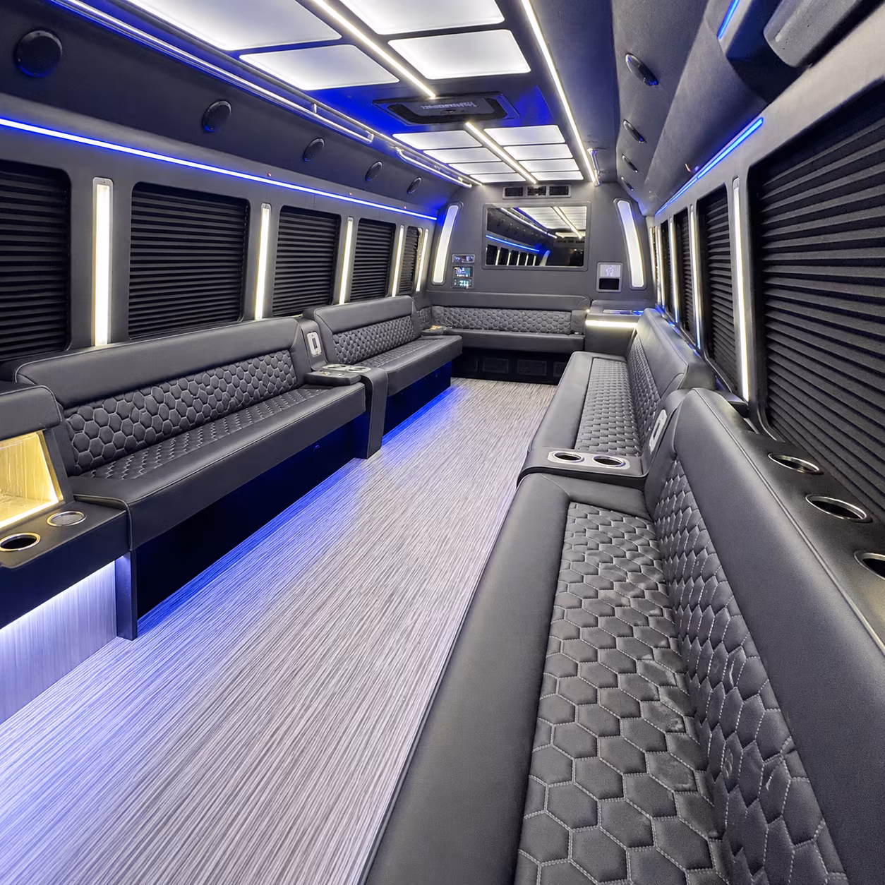 perris party bus rentals inside