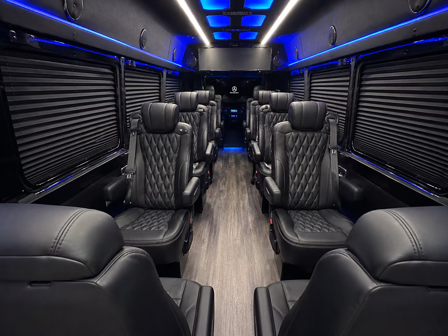perris sprinter van with driver inside